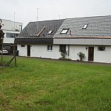 Geplanter Anbau an eine Liegenschaft vor der Ausfhrung.